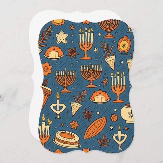 Hanukkah card (Front/Back)