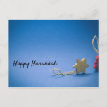 Hanukkah Card<br><div class="desc">Holiday card with blue background and ornaments</div>