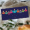 Hanukkah Card | Colourful Oil Lamp Menorah | Navy