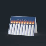 Hanukkah Card with Candles<br><div class="desc">This is one of our many Hanukkah and Hanukkah/Christmas cards.  They are also available as ecards at www.OurJewishCommunity.org</div>