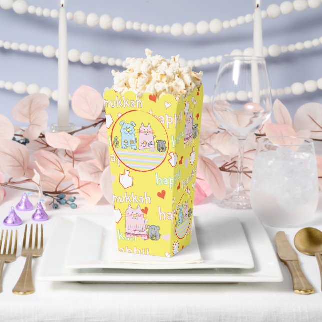 Hanukkah Cat Dog Mouse Bird Favour Boxes (Wedding)