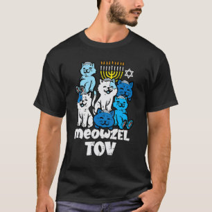 Hanukkah Cats Meowzel Tov Chanukah Jewish Women Gi T-Shirt