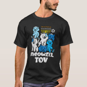 Hanukkah Cats Meowzel Tov Chanukah Jewish Women Gi T-Shirt