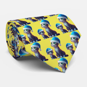 Hanukkah Cats Tie