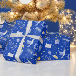 Hanukkah Celebration Blue Background Wrapping Paper<br><div class="desc">Hanukkah Celebration Blue Background. Pretty Hanukkah pattern.

© Rosemarie Guieb</div>