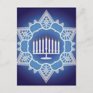 Hanukkah Celebration - Elegant Design Postcard