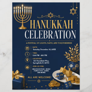 Hanukkah Celebration Flyer