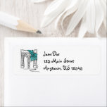 Hanukkah Chanukah Brooklyn Bridge NYC Holiday Return Address Label<br><div class="desc">Labels feature an original marker illustration of a classic New York City landmark, the Brooklyn Bridge, "dressed up" for the holiday season. Great for mailing holiday greetings! This Chanukah illustration is also available on other products. Don't see what you're looking for? Need help with customisation? Contact Rebecca to have something...</div>
