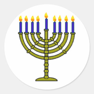 Hanukkah/Chanukah Classic Round Sticker