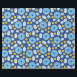 Hanukkah Chanukah Doughnuts Chocolate Cookies Patt Wrapping Paper<br><div class="desc">Illustration by Cindy Bendel Copyright All Rights Reserved</div>