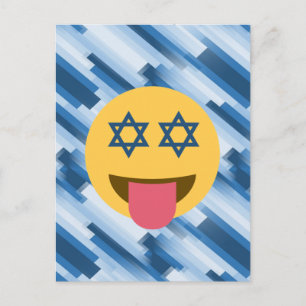 hanukkah chanukkah emoji holiday postcard