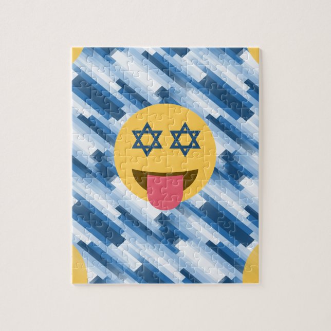hanukkah chanukkah emoji jigsaw puzzle (Vertical)