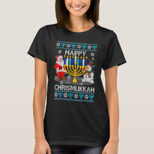 Hanukkah Christmas Happy Chrismukkah Jewish Xmas U T-Shirt