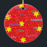 Hanukkah Circle Ornament<br><div class="desc">Hanukkah Circle Ornament.
Thanks for stopping and shopping by! Much appreciated!</div>