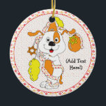 Hanukkah Circle Ornament<br><div class="desc">Hanukkah Circle Ornament (Double Sided). Personalise by choosing your favourite font style, size, colour and wording!</div>