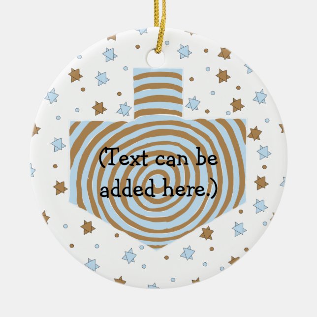 Hanukkah Circle Ornament (Front)