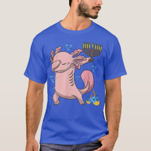 Hanukkah Dabbing Aolotl Chrismukkah Happy Hanukkah T-Shirt