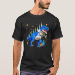 Hanukkah Dinosaur Menorasaurus Rex Dino Chanukah B T-Shirt<br><div class="desc">Hanukkah Dinosaur Menorasaurus Rex Dino Chanukah Boys Kids.</div>