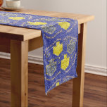 Hanukkah Dreidel Dreidel Dreidel Long Table Runner<br><div class="desc">Hanukkah, "Dreidel, Dreidel, Dreidel... "16 x 108" This design can be transferred onto other sized table runners and other Zazzle products. (Be sure to check fit if transfer to other size runners.) Add text anywhere on runner. if you like. All design elements can be edited. Thanks for stopping and shopping...</div>