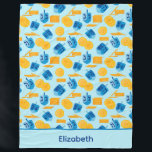 Hanukkah Dreidel Game Gelt Dark Blue Fleece Blanket<br><div class="desc">Hanukkah Dreidel Game Gelt Dark Blue Personalised Pattern. Chanukah dreidels in blue.</div>