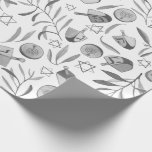 Hanukkah Dreidel Jewish Holiday Pattern Watercolor Wrapping Paper<br><div class="desc">Check out this lovely gift wrap with a dreidel and gelt pattern perfect for Hanukkah gifts. You can find this pattern on many other items too from mugs to kitchen towels. Be sure to check out the other colours and more of my patterns! Also please carefully note how Zazzle prints...</div>