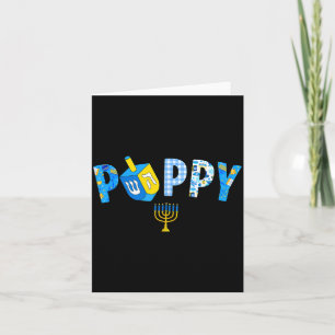 Hanukkah Dreidel Matching Family Party Pajama Ppy  Card