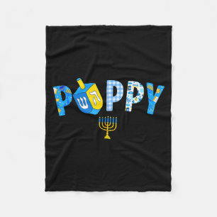 Hanukkah Dreidel Matching Family Party Pajama Ppy  Fleece Blanket