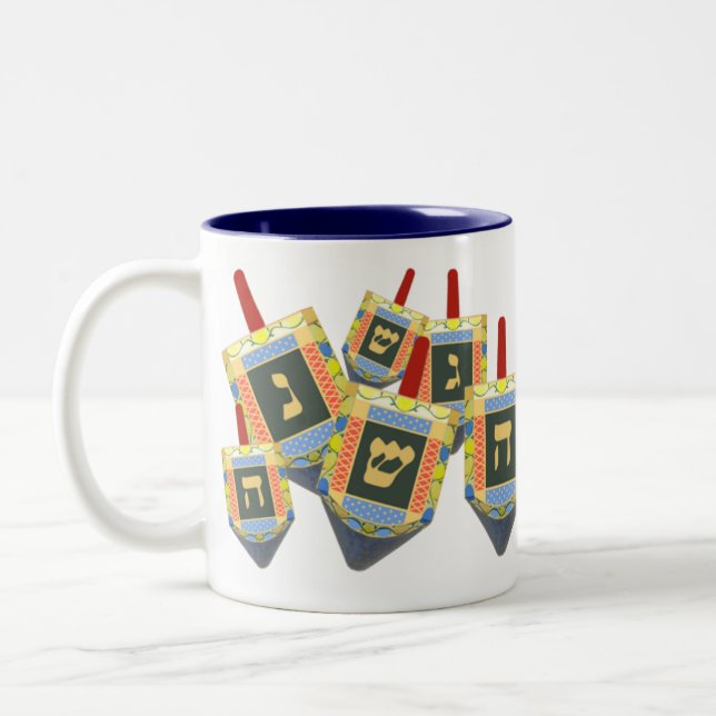 Hanukkah Dreidel Mug (Left)