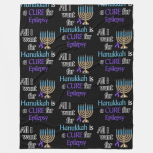 Hanukkah...Epilepsy Fleece Blanket