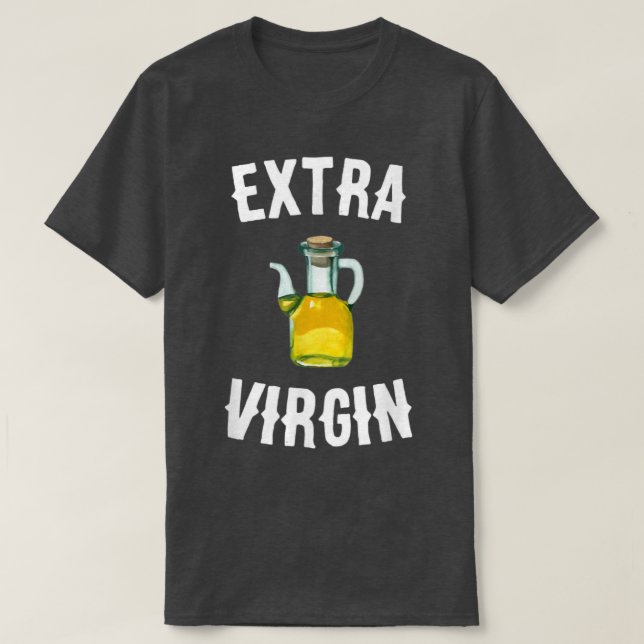 Hanukkah Etra Virgin Olive Oil Menorah Latke Party T-Shirt (Design Front)