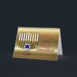 Hanukkah Festival of Light candles tealight Jewish Holiday Card<br><div class="desc">**Matching mug in my store** Many more designs in my store. Contact me to have a custom design made just for you! http://www.zazzle.com/goldenjackal</div>