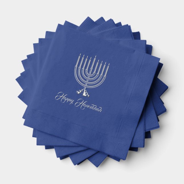 Hanukkah Foil Napkins (Insitu (Stacked))