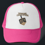 Hanukkah Fun Dreidel Champion Holiday Trucker Hat<br><div class="desc">Celebrate Hanukkah with pride and humour while gathering with the whole family. This festival graphic design makes a perfect gift for the holidays. Whether for your neigbor,  family,  husband,  uncle,  or boyfriend</div>