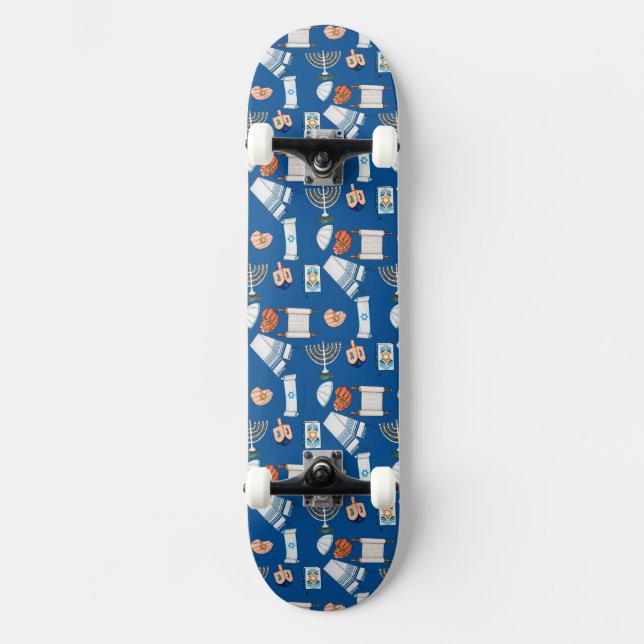 Hanukkah Fun Skateboard (Front)