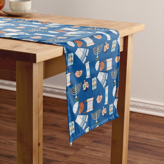Hanukkah Fun Table Runner (In Situ)