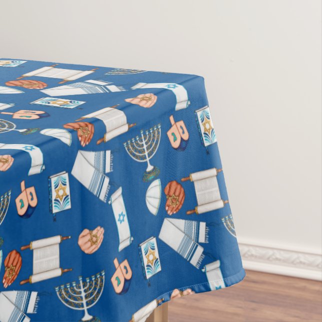 Hanukkah Fun Tablecloth (In Situ)