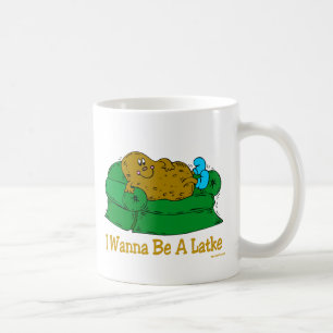 HANUKKAH FUNNY GIFTS 'I WANT TO BE A LATKE' COFFEE MUG