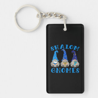 Hanukkah Funny Jewish Shalom Gnomes Chanukah Key Ring