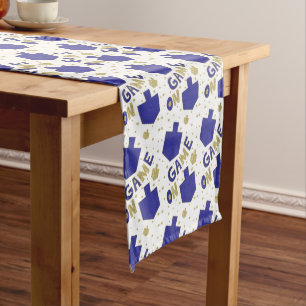 Hanukkah "Game On" Long Table Runner