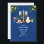 Hanukkah Gathering Invitation<br><div class="desc">Invite family and friends to your Hanukkah party with this handsome invitation. (Image by Freepik). The card is easy to customise with your wording, font and font colour. Not exactly what you're looking for? All our products can be custom designed to meet your needs at no extra charge. Simply contact...</div>