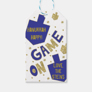 Hanukkah Gift Tags GAME ON