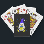 Hanukkah Gnome Holding Menorah Family Gnome Lover Playing Cards<br><div class="desc">This is a great Christmas gift. Your family,  friends or children will love this gift after you give it to them. Wishing you and your family and friends a Merry Christmas.</div>