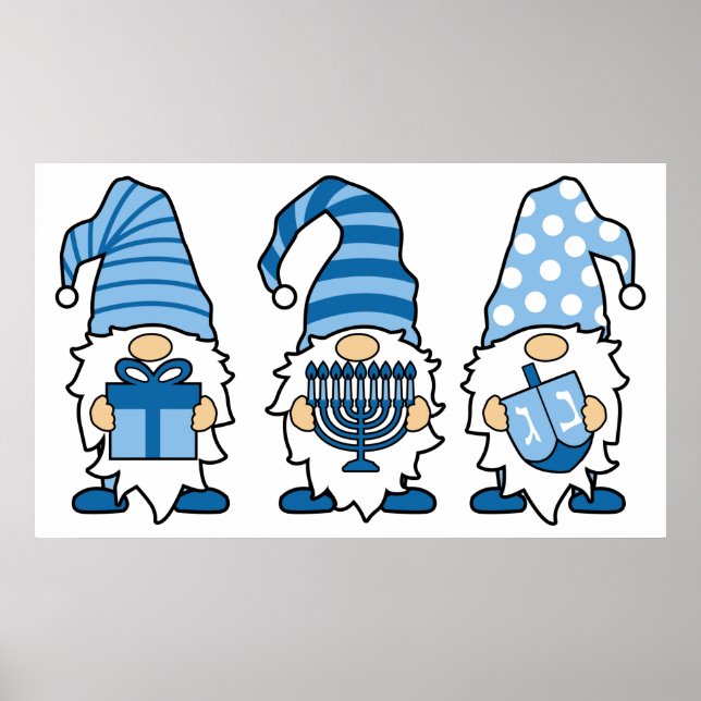 Hanukkah Gnomes Trio Poster (Front)
