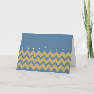 Hanukkah Greeting Card/Envelope "Hanukkah Chevron" Holiday Card