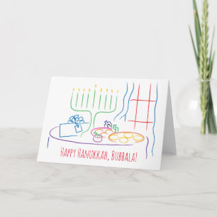 Hanukkah Greeting Card Personalise with envelope