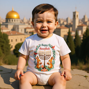 Hanukkah Hanukkah Hoppers Baby Bodysuit