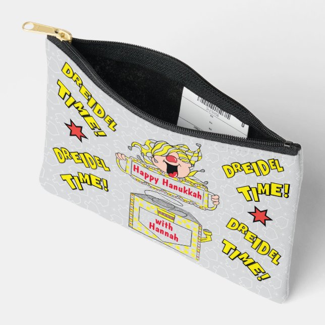 Hanukkah Happy Accessory Pouch (Open)