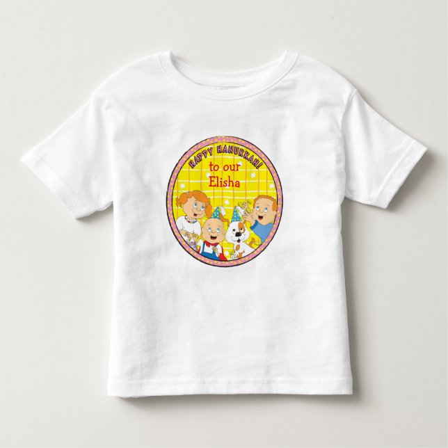 Hanukkah Happy Toddler T-Shirt  (Front)