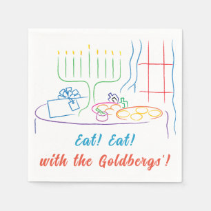Hanukkah Holiday Dinner Napkin