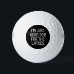 Hanukkah I'm Just Here For The Latkes Jewish  Golf Balls<br><div class="desc">Hanukkah I'm Just Here For The Latkes Jewish Holiday</div>